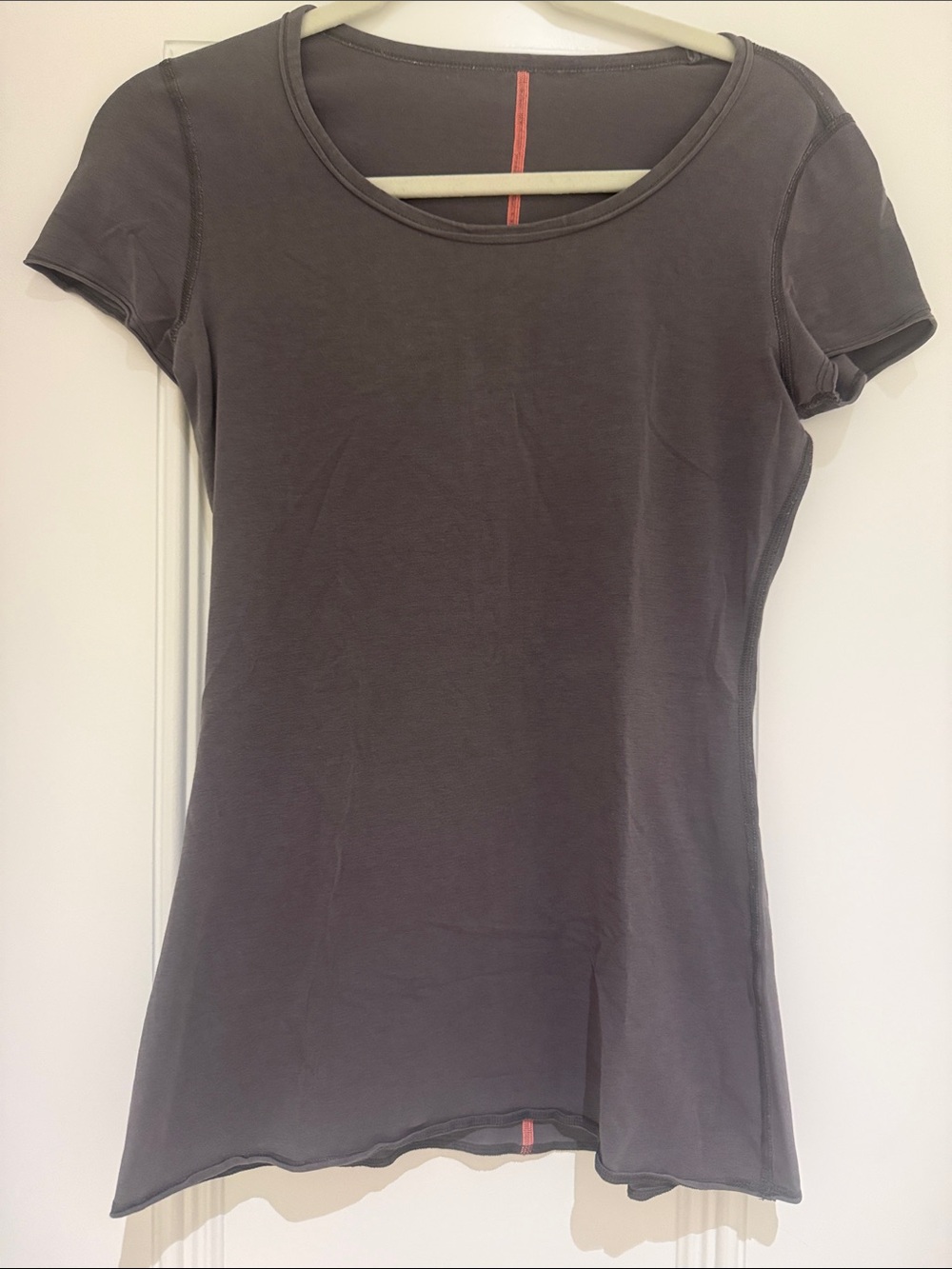 lululemon athletica Short Sleeve Scoop Neck Tee in Charcoal Gray